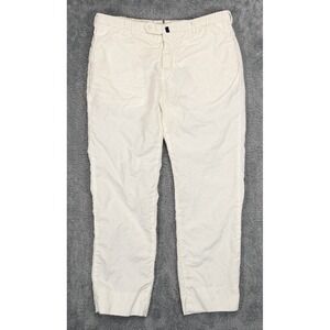 Incotex Chinolino Pants Mens 36*x30 White Linen Blend Casual Slowear READ